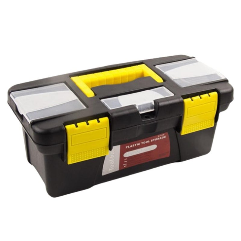 10-inch double-layer plastic toolbox, mini multi-functional agricultural machinery parts toolbox, parts box (48 pieces/box)